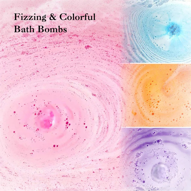 🛁 Bombe de Bain Florale 60g – Hydratante & Relaxante