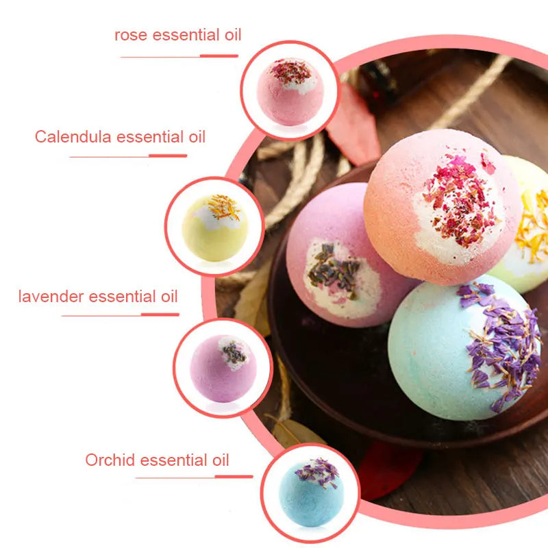 🛁 Bombe de Bain Effervescente – 100g de Détente et de Plaisir
