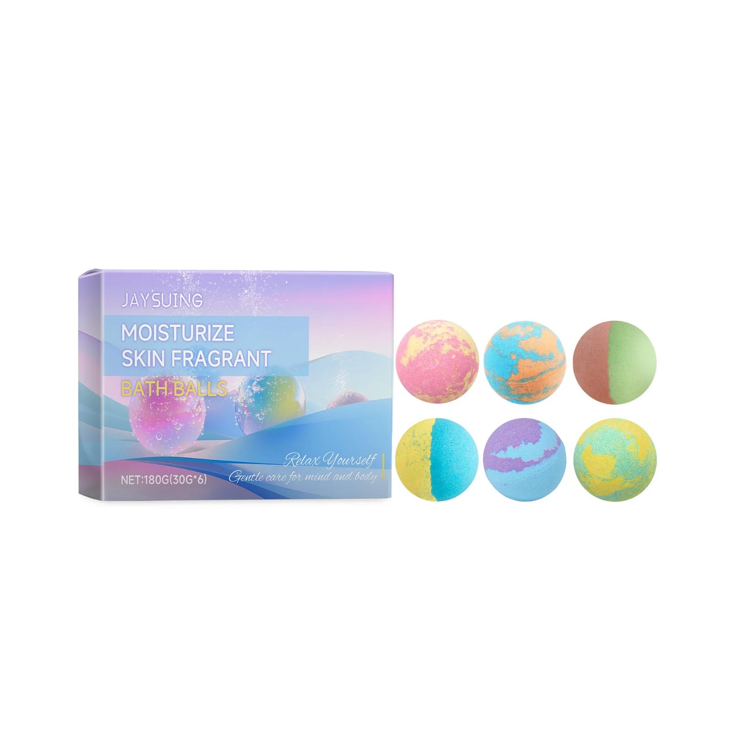 🛁 Coffret Bombes de Bain Spa – 6 pièces (180g)
