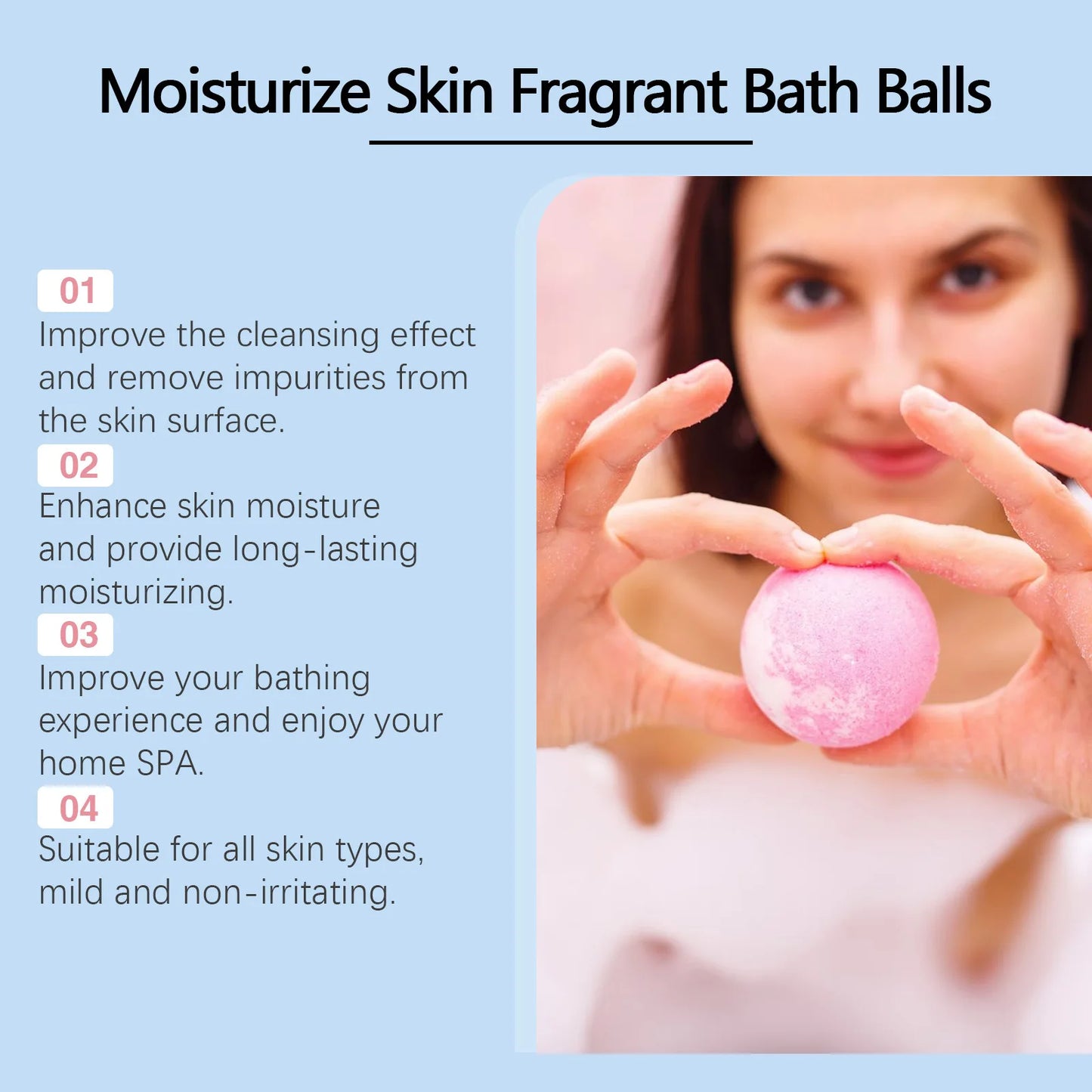 🛁 Coffret Bombes de Bain Spa – 6 pièces (180g)