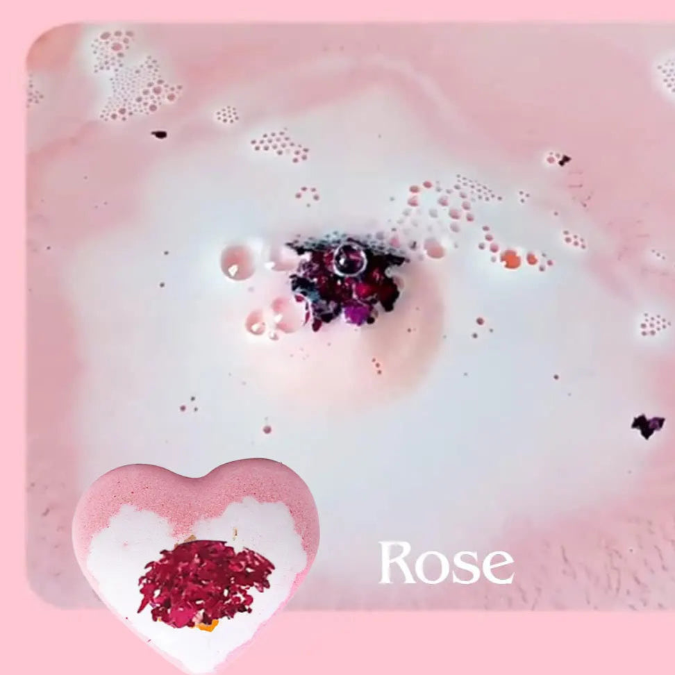 Set Cadeau 4 Bombes de Bain aux Fleurs Séchées