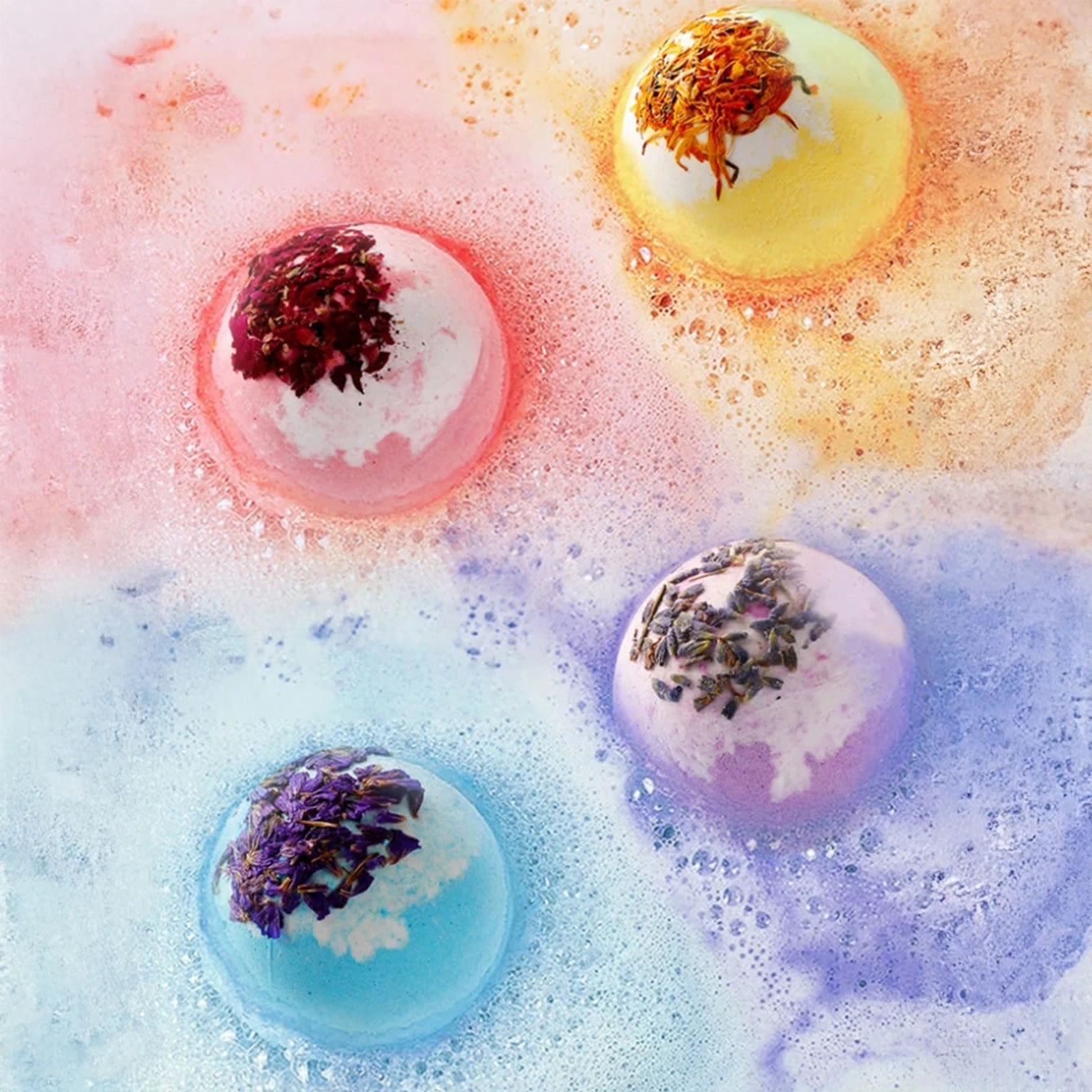 🛁 Bombe de Bain Effervescente – 100g de Détente et de Plaisir